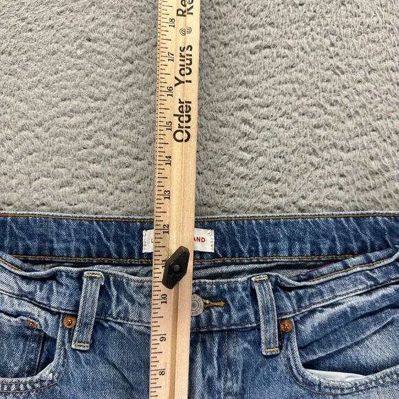 Lucky Brand Jeans Womens 8 Blue Cotton Denim Boyfriend Relaxed Faded Workwear - Picture 4 of 12